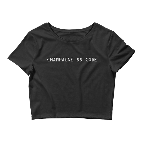 Champagne && Code Crop Top